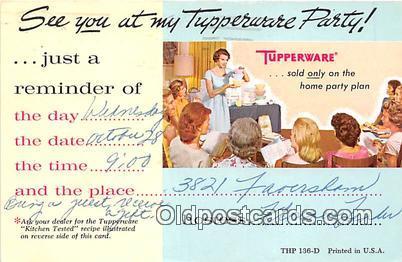  Postcard Post Card Tupperware Party