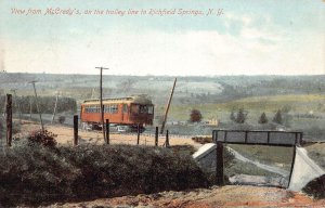 J72/ Richfield Springs New York Postcard c1910 McCredy's Trolley Line 53