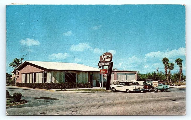 FT. LAUDERDALE, FL Florida  ~ Chris Wagner's SIERRA INN 1959 Roadside Postcard