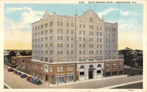 Bradenton Florida Dixie Grande Hotel Birdseye View Antique Postcard K15396