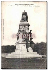 Old Postcard Sainte Anne D Auray The high monument to the memory of the Count...