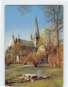 M-171295 The Nidaros Cathedral Spring in the Park Trondheim Norway