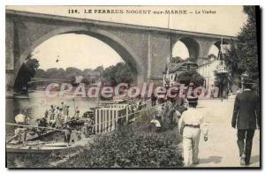 Old Postcard Nogent Nogent Sur Marne Viaduct