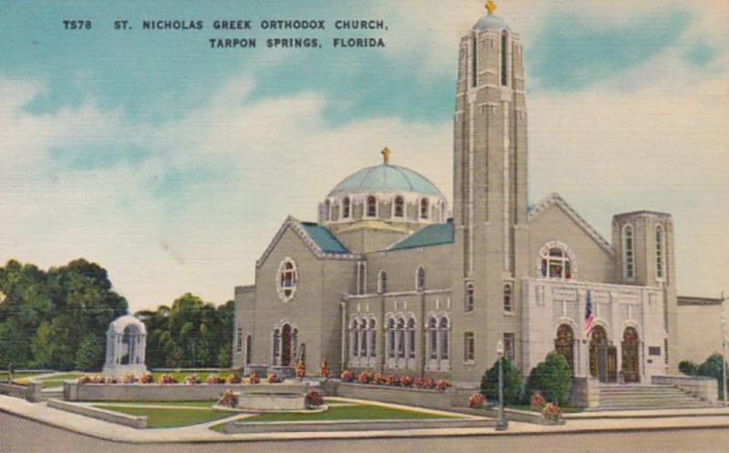 Florida Tarpon Springs St Nicholas Greek Orthodox Church 1955