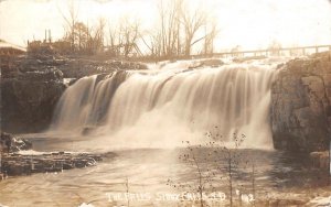 RPPC, Sioux Falls SD South Dakota  THE FALLS & Railroad Bridge 1911 Postcard