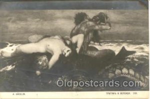 Artist Bocklin, Mermaid, Mermaids Artist Bocklin 1931 