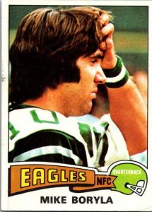 1975 Topps Football Card Philadelphia Eagles Mike Boryla Quarterback sk4847