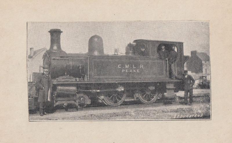 CMLR Peake & Driver Of Train Antique Fans Old Postcard