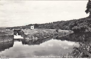 RP: BRIGHOUSE , Yorkshire, 1940-50s ; River Calder & Kirklees Lock