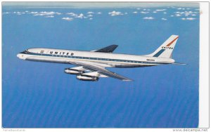 UNITED Airlines DC-8 Jet Mainliner in Flight