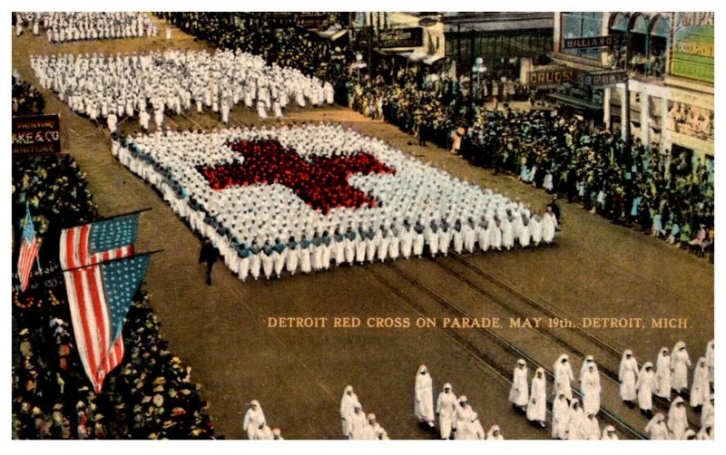 Michigan Detroit Red Cross on Parade