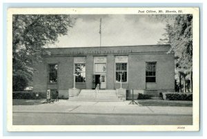 United States Post Office Mount Morris Illinois IL Unposted Antique Postcard