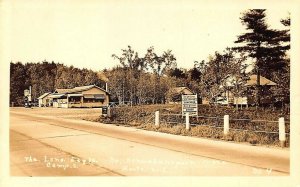 Kennebunkport ME The Lone Eagle Restaurant & Gas Station Real Photo Postcard