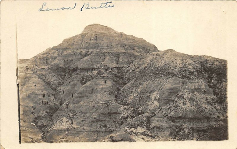 Lemmon Butte nr Opal South Dakota c1910 RPPC Real Photo Postcard Meade County B
