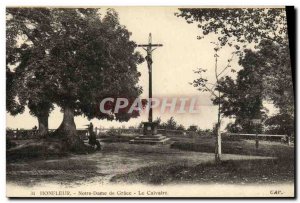 Old Postcard Honfleur Our Lady of Grace Calvary