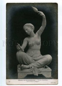 246311 NUDE Young Girl of Megara SPINDLE by BARRIAS vintage PC