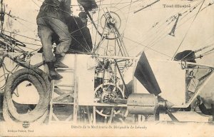 Aviation details of the Machinery of the LE LEBAUDY Airship Zeppelin Toul 1907