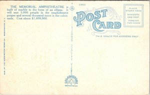Memorial Amphitheatre Arlington VA Virginia WB Postcard VTG UNP Tichnor Vintage 
