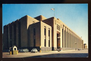 Minneapolis, Minnesota/MN Postcard, US Post Office Building, 1950's Cars