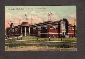IA  Horticulture Hall State Fair Grounds Des Moines Iowa Postcard