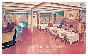 The Dutch Rathskeller and Kirkland Hotel, Kingston, NY Postcard