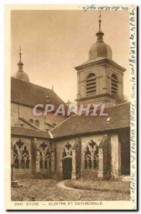 Postcard Old Cloitre St Die and Cathedrale