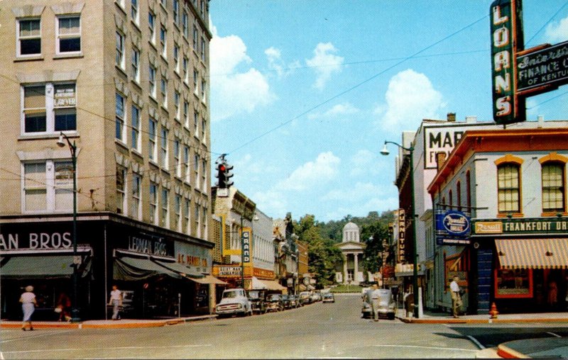 Kentucky Frankfort St Clair Street Looking North From Main Street