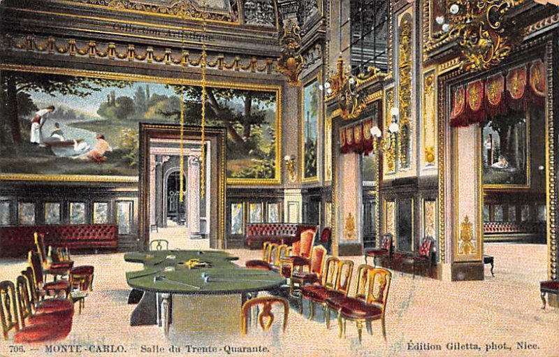 Salle du Trento Quarante Monte Carlo Rips on back 