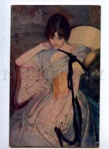 215916 Souvenir Girl ART NOUVEAU by CAMERON Vintage ZUN PC