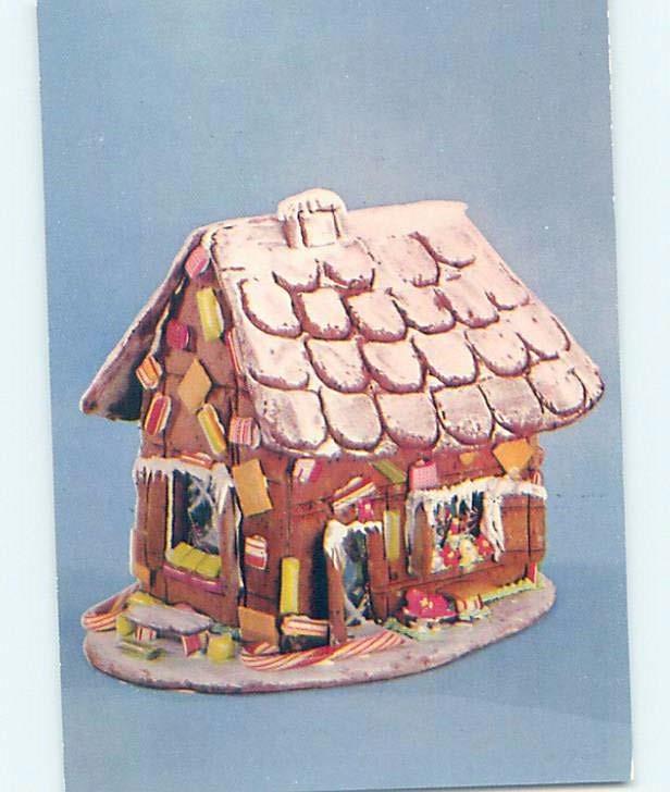 1954 Postcard Ad GINGERBREAD HOUSES FOR SALE F0380