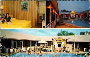 Postcard MOTEL SCENE Seaside Heights New Jersey NJ AN1061