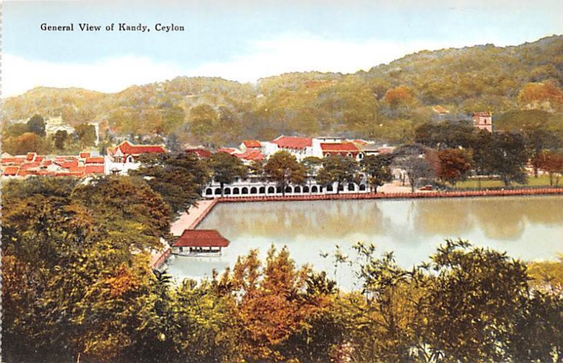 General View Kandy Ceylon, Ceylan Unused 