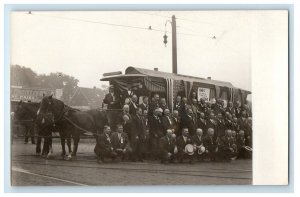 Interurban Commemoration Union Railroad Providence RI RPPC Photo Postcard 