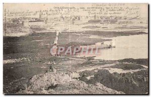 Old Postcard Cote d'Emeraude Saint Malo View of