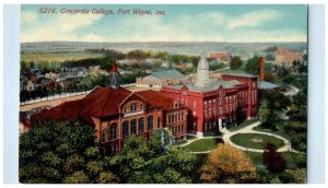 1912 Concordia College Building Fort Wayne Indiana IN Posted Antique Postcard