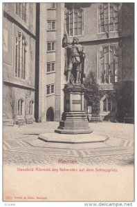 Standbild Albrecht Des Beherzten Auf Dem Schlossplatz, MEISSEN (Saxony), Germ...