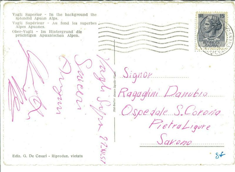 08248 VINTAGE POSTCARD - LUCCA: SCREENS ABOVE-