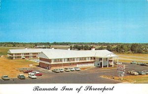 SHREVEPORT, Louisiana LA    RAMADA INN MOTEL  50's~60's Cars  ROADSIDE  Postcard