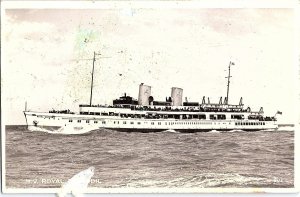 Vintage 1939 RPPC MV Royal Daffodil Ship Postcard Eagle Steamers Maritime London