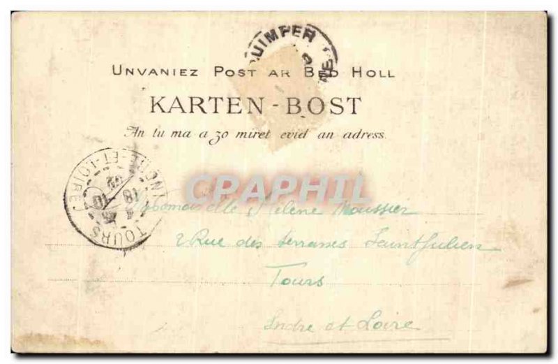 Old Postcard Le Faouet The ark of the Chapel Saint David Saint Horbé