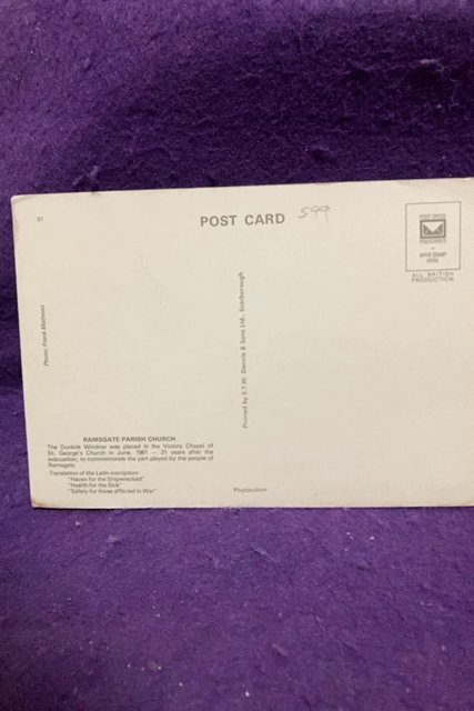 England Ramsgate Parish Church Unposted