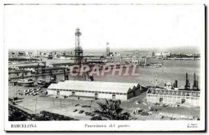 Old Postcard Barcelona Spain Espana Spain Panoramica del puerto