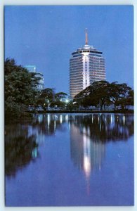 BANGKOK, THAILAND ~Advertising DUSIT THANI HOTEL Night Reflection 4x6 Postcard