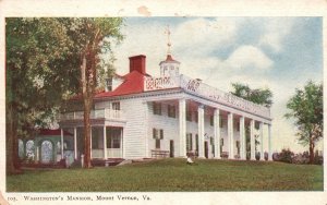 Vintage Postcard 1905 Washington's Mansion Mount Vernon Va. Virginia