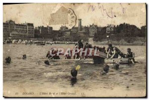 Old Postcard Dinard The Royal Hotel and Hotel Crystal
