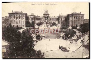 Old Postcard Marseille Palais Longchamp