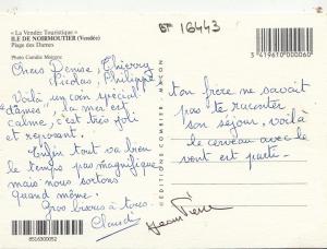 BF16443 ile de noirmoutier  france front/back image