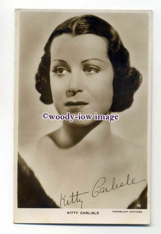 b4659 - Film Actress - Kitty Carlisle, Paramount No.76 - postcard