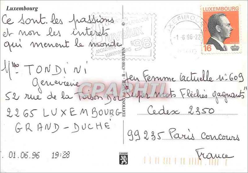 Postcard Modern Luxembourg