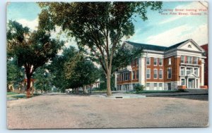 QUINCY, IL Illinois ~ JERSEY STREET SCENE 1910 Adams County Postcard